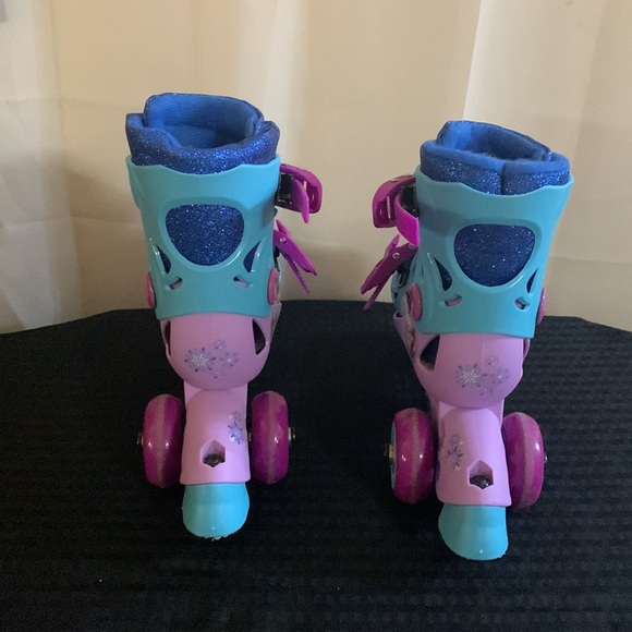 Disney Frozen PlayWheels Frozen Glitter Trainer Skates Adjustable 2-in-1…EUC - Picture 6 of 17